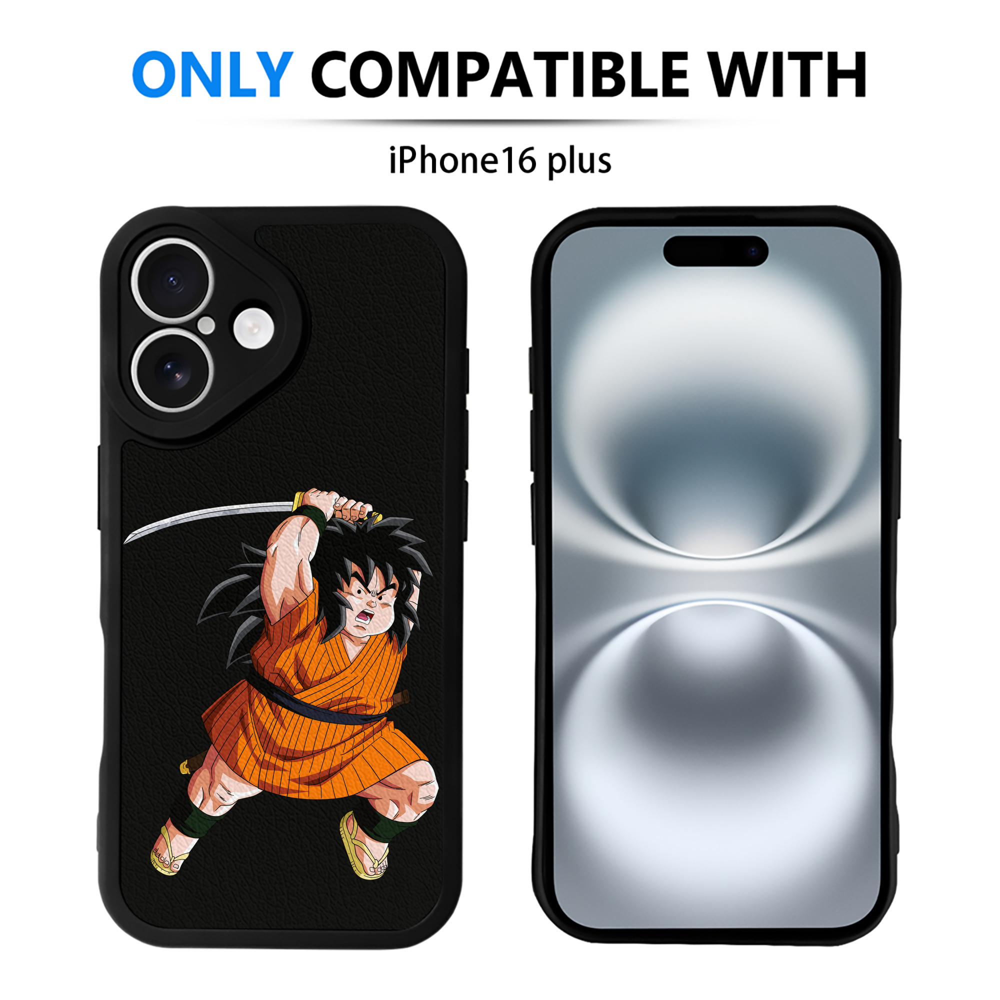 （画像用） ドラゴンボール やじろべえ DRAGON BALL Yajirobe 【iPhone 16シリーズ対応】シリコンスマホケース（レザー調） 材質：シリコン